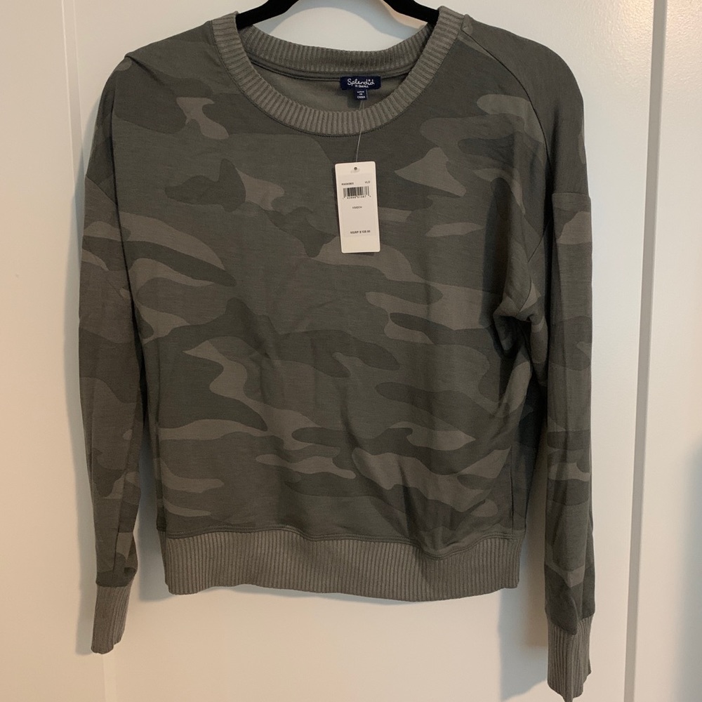 Splendid Supersoft Camo Pullover **NWT**